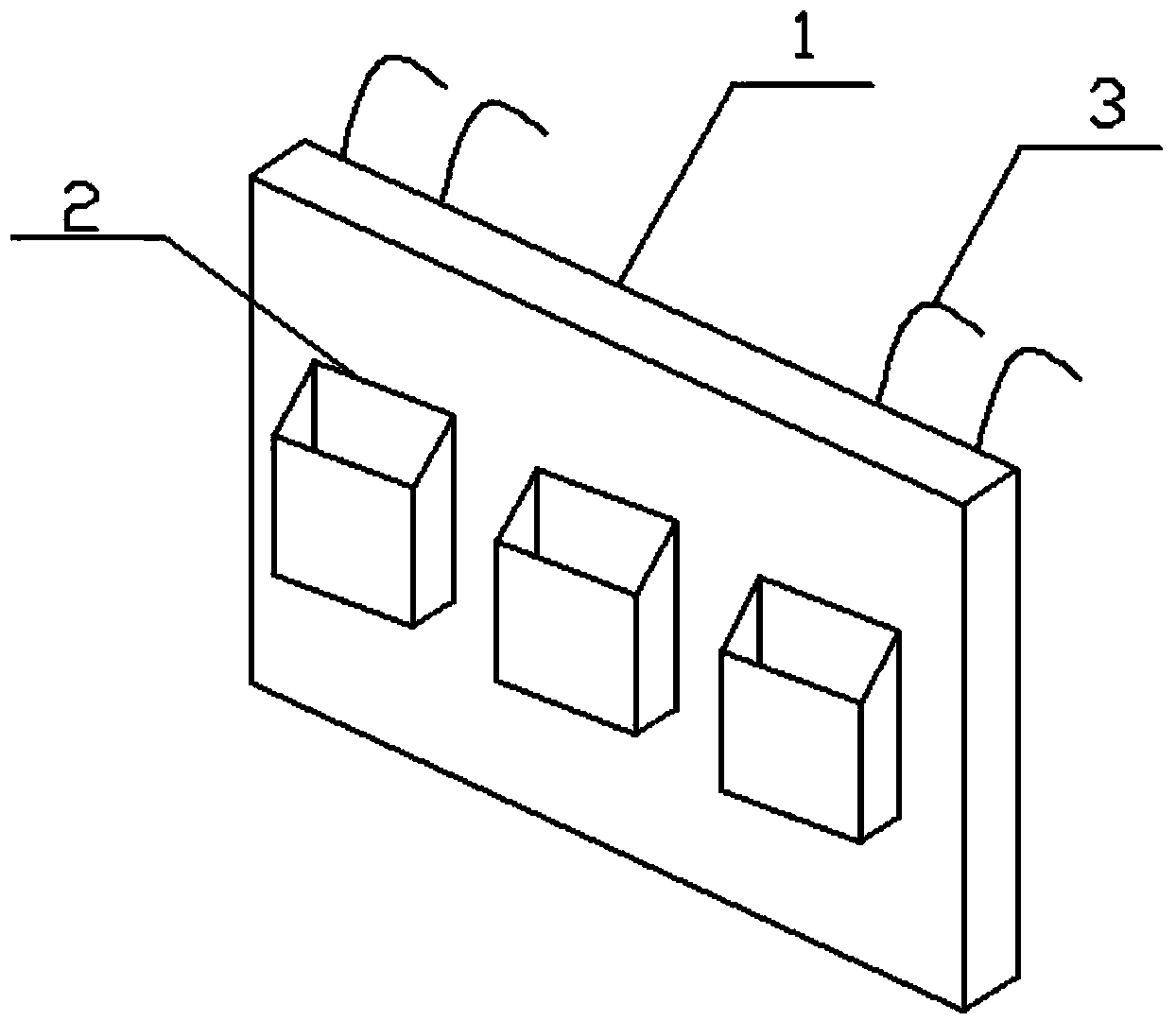 Suspension type waste accommodation device