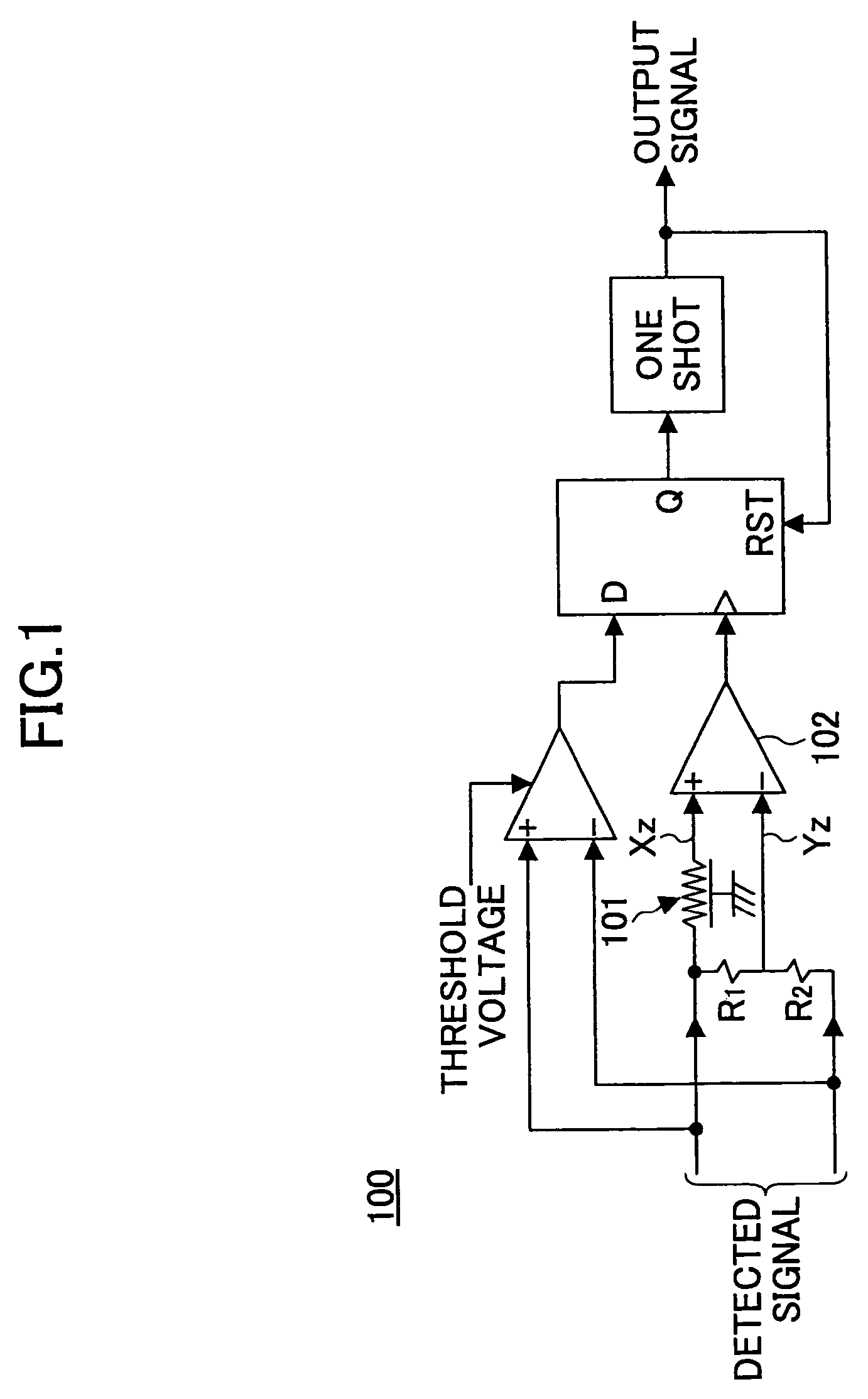 Radiation detection circuit and apparatus for radiographic examination