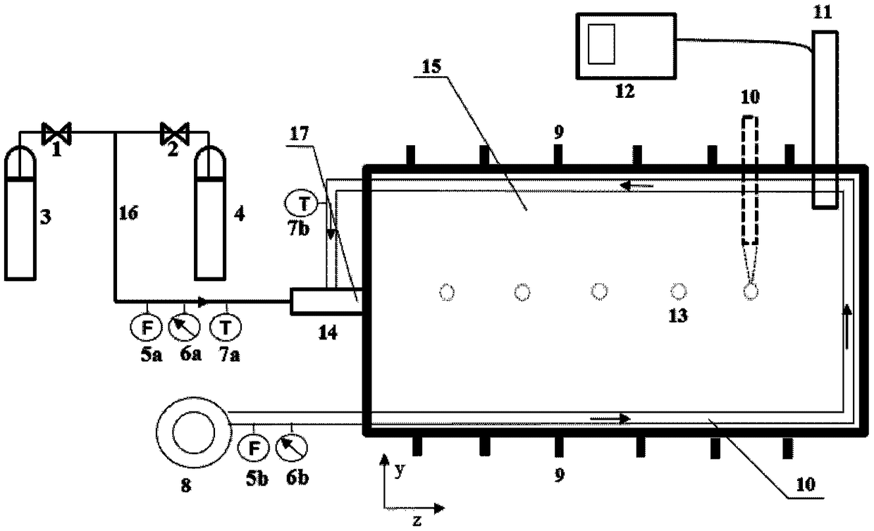 Flameless combustion system and method for low-calorific-value fuel gas