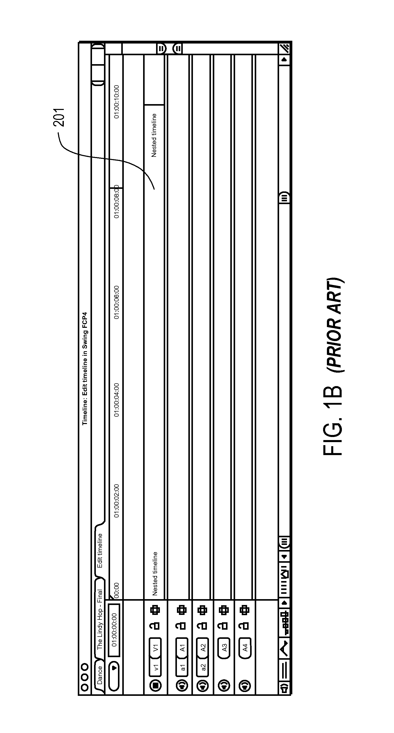 Editing within single timeline