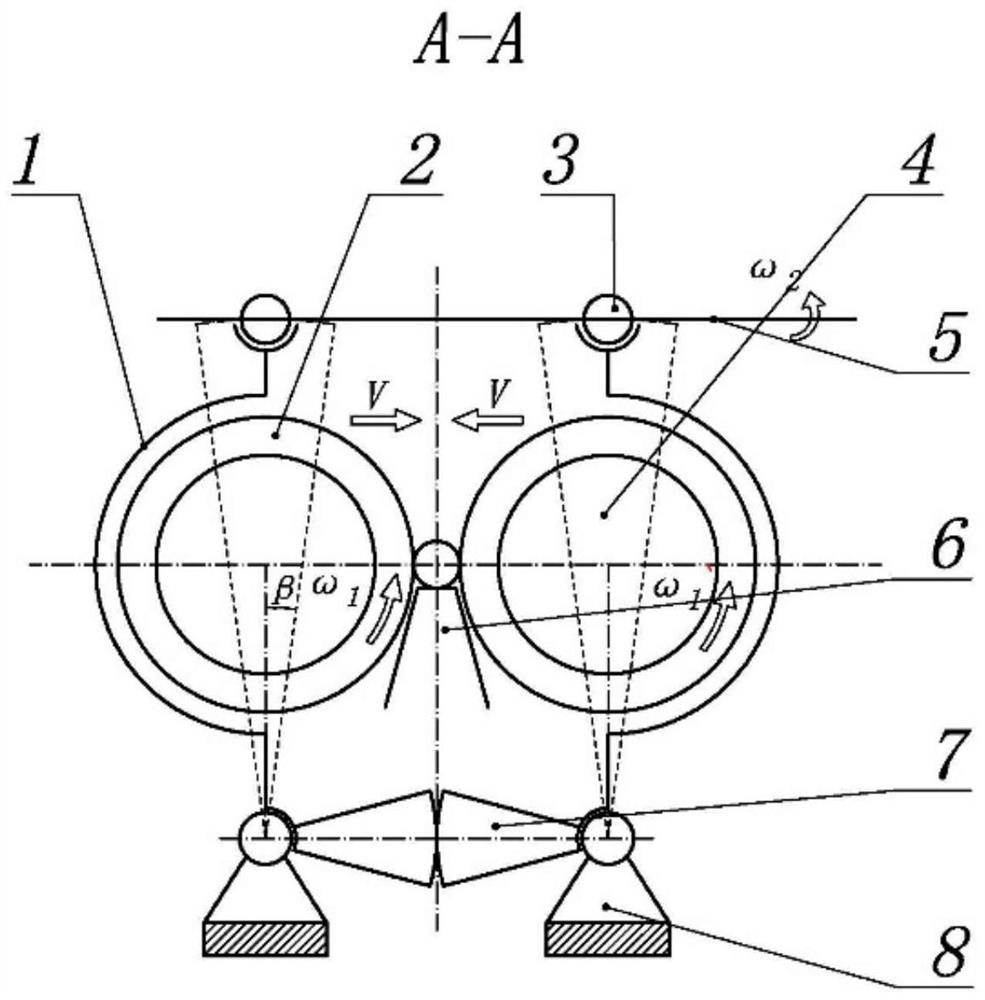 Inclined precise cross wedge rolling forming device