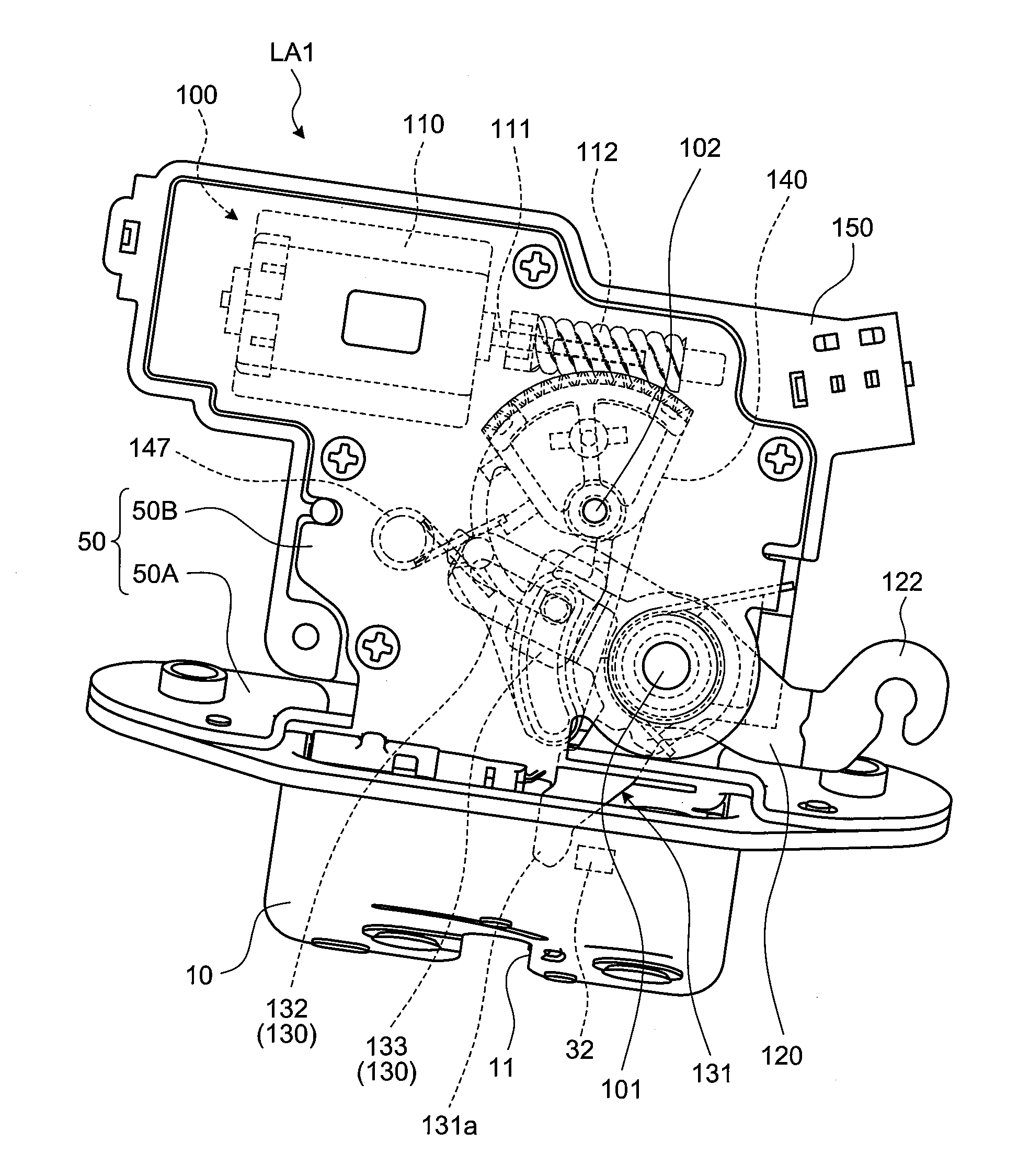 Vehicle latch device