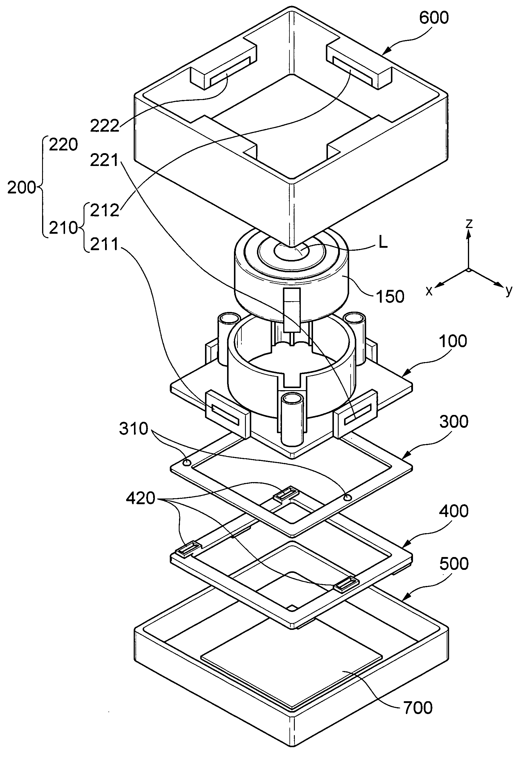 Image stabilizing apparatus for camera module