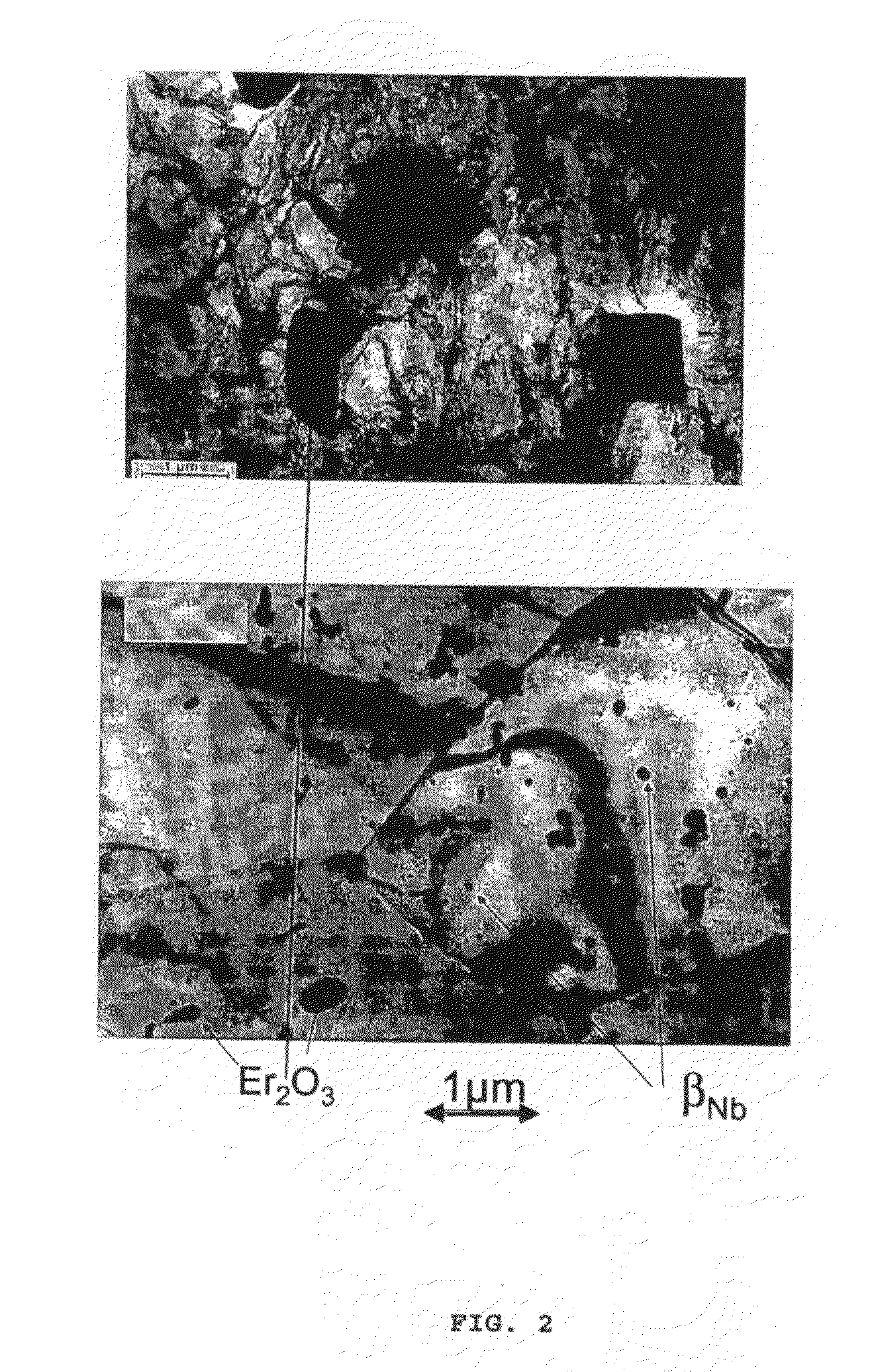 Erbium-containing zirconium alloy, methods for preparing and shaping the same, and structural component containing said alloy.