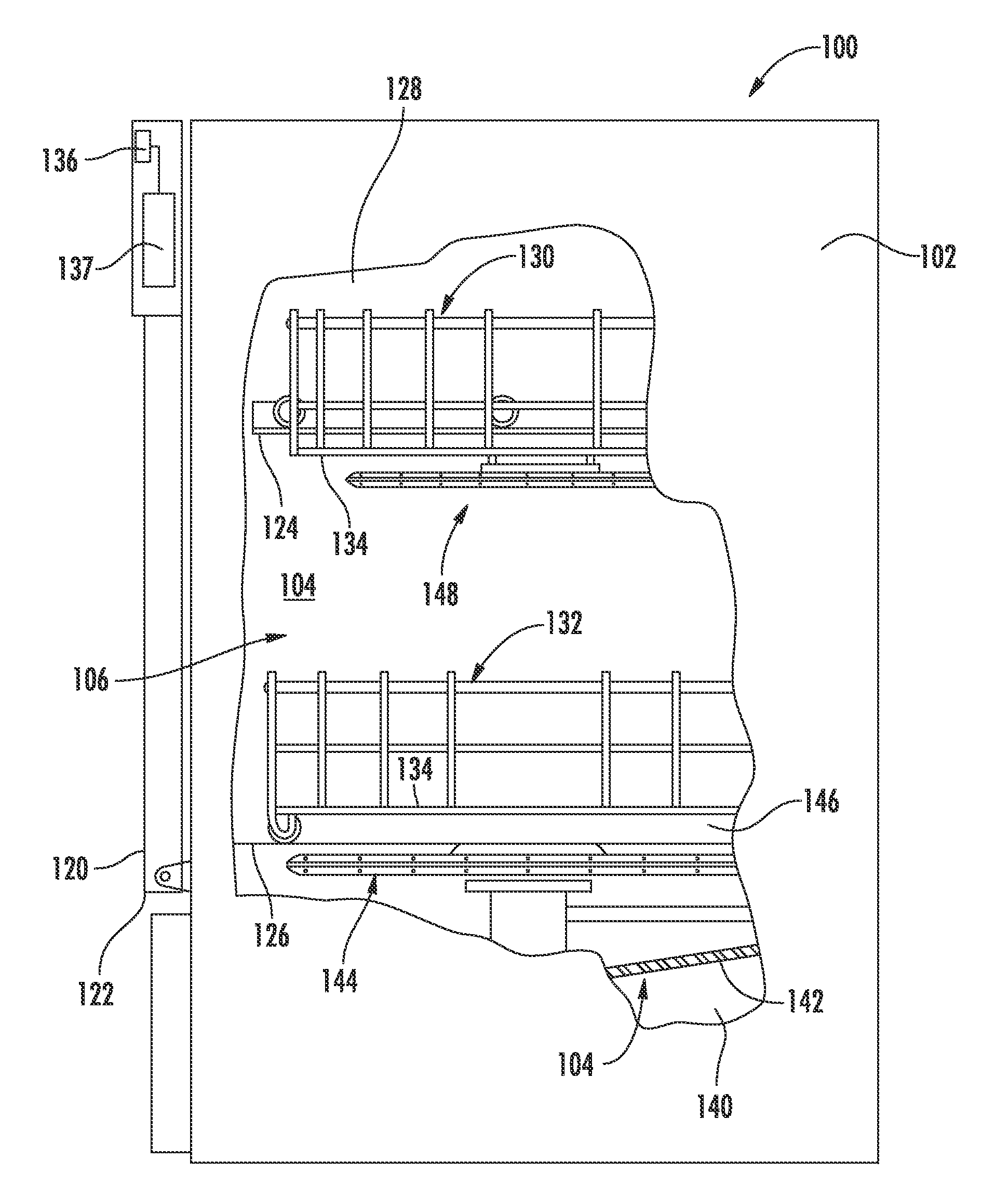 Flow rate sensor and related dishwasher