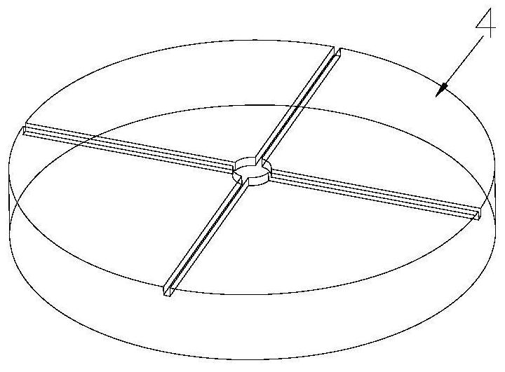 A machine tool faceplate-type centering device for a tooling fixture and a centering method thereof