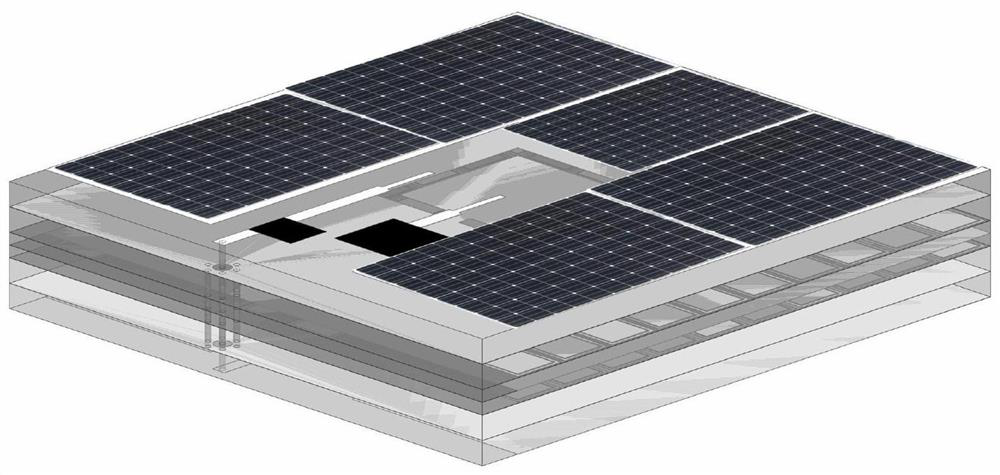 Integrated self-powered relay blind compensation device