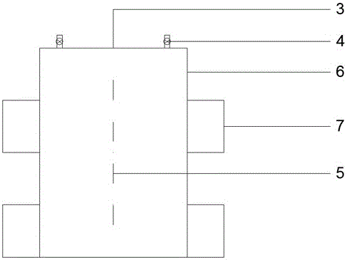 Inclined type barrel-shaped foundation mooring system and construction method thereof