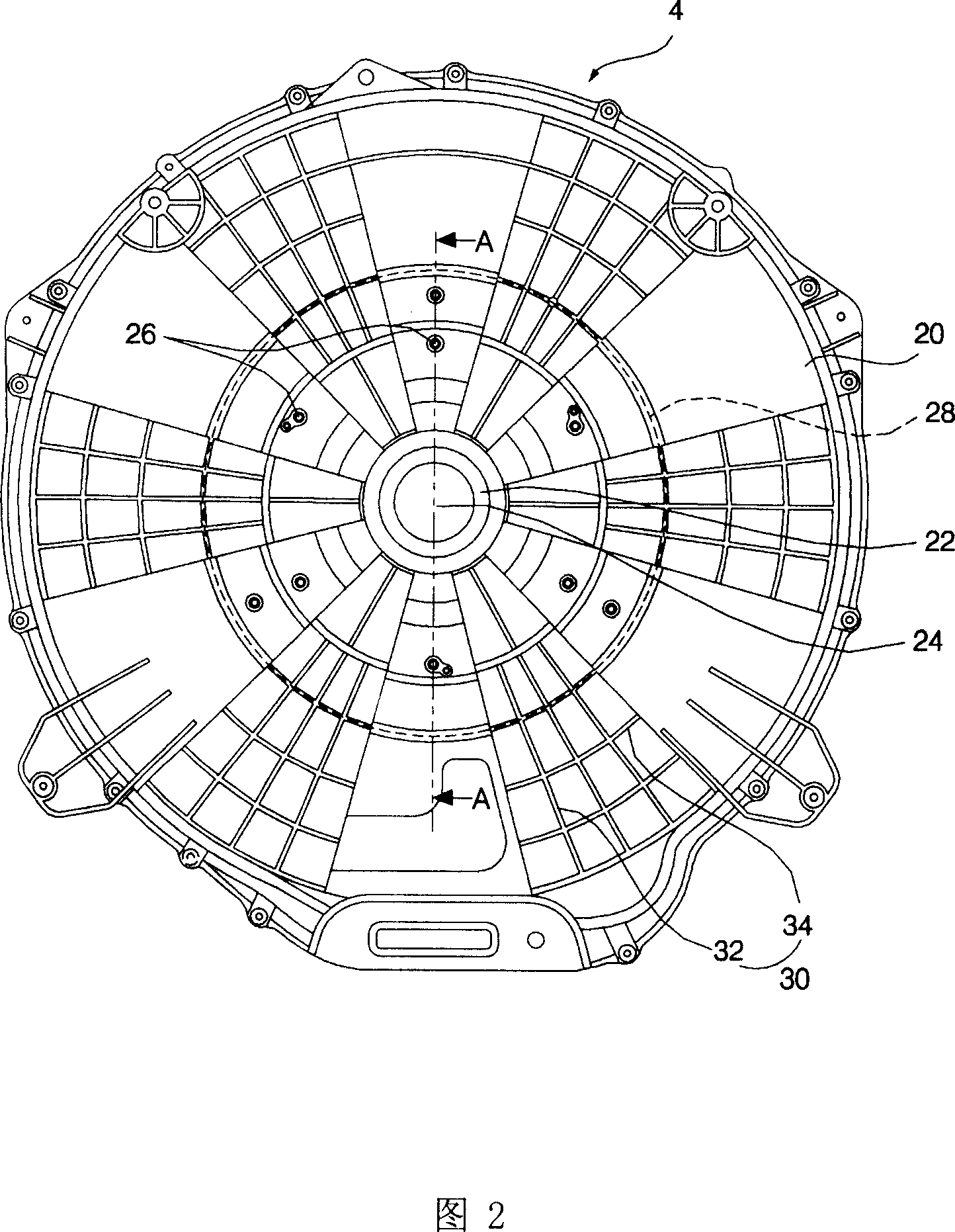 Wash tub for drum washing machine