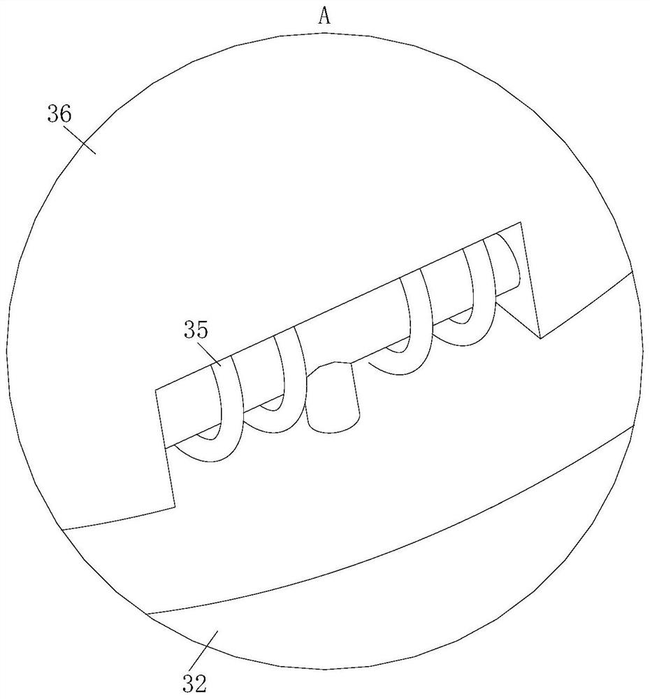 Anti-blocking device of intelligent online grain moisture meter