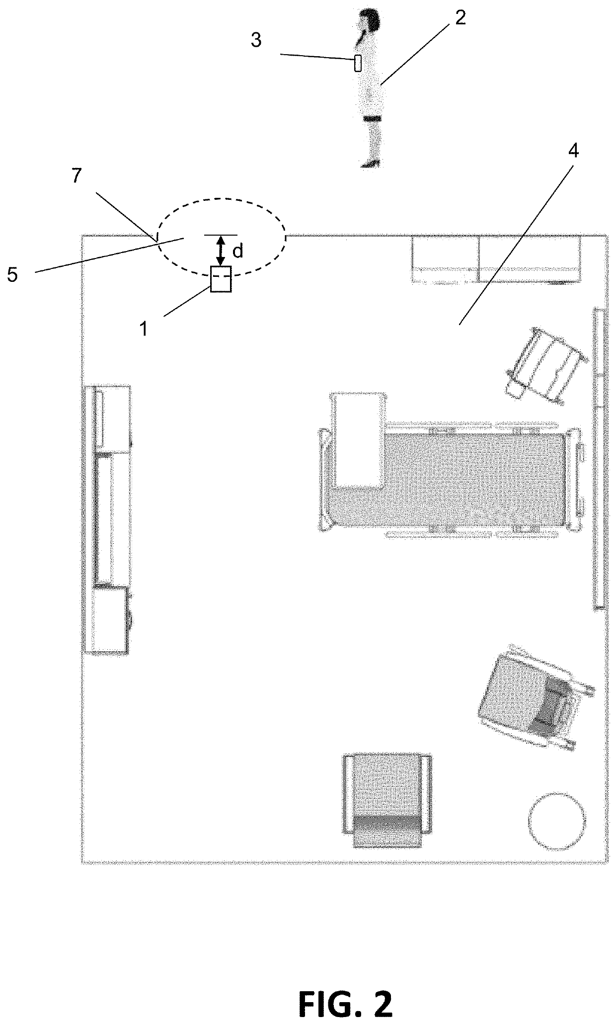 Wireless room occupancy monitor