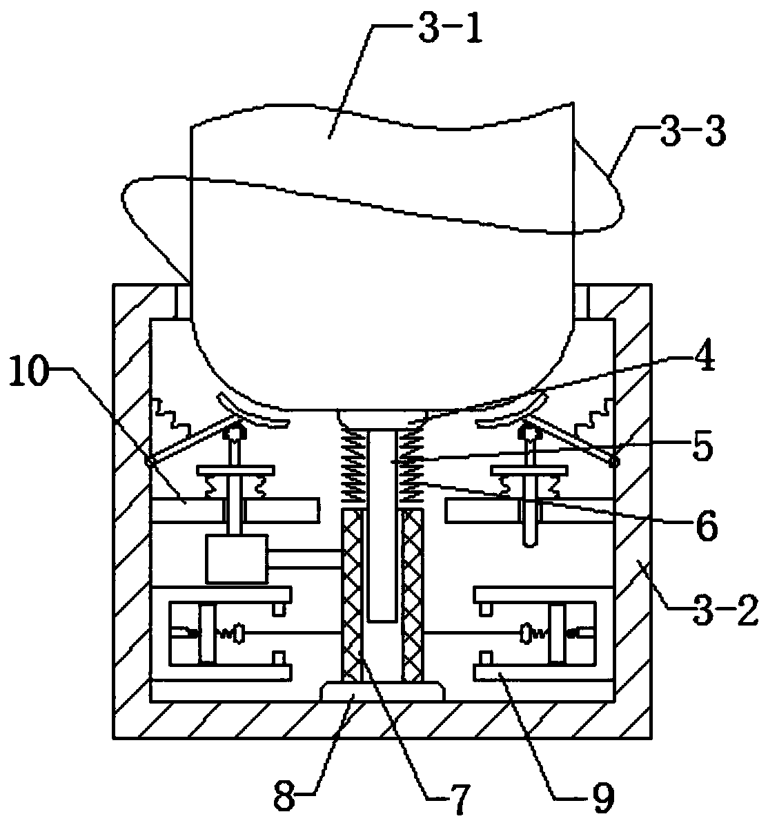 Protective type water pump support for water supply and drainage equipment