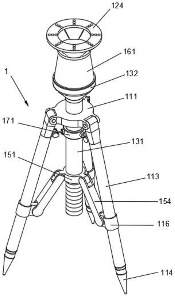 Reverse adjustment type triangular holder shooting support and compensation system