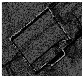 Three-dimensional building model simplifying method based on roof contour line