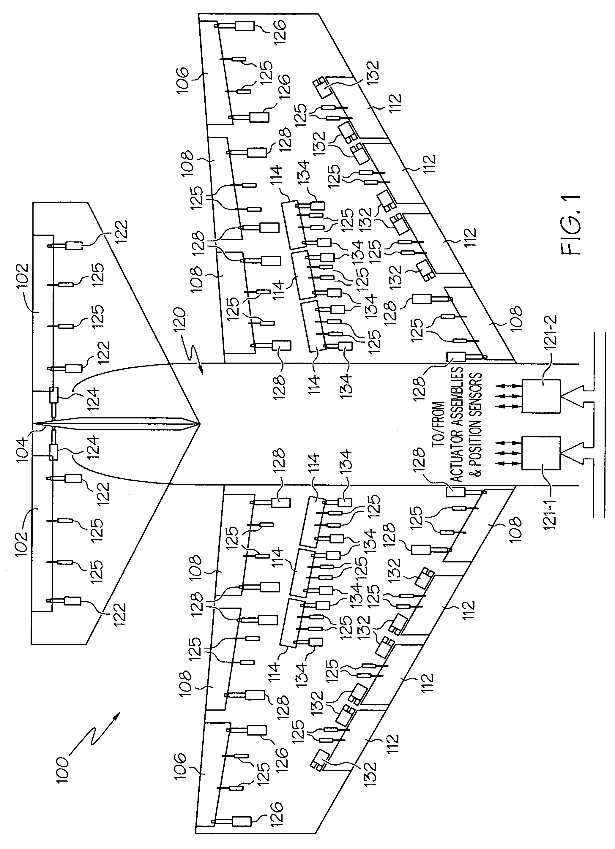 Flight control surface actuator assembly including a free trial mechanism