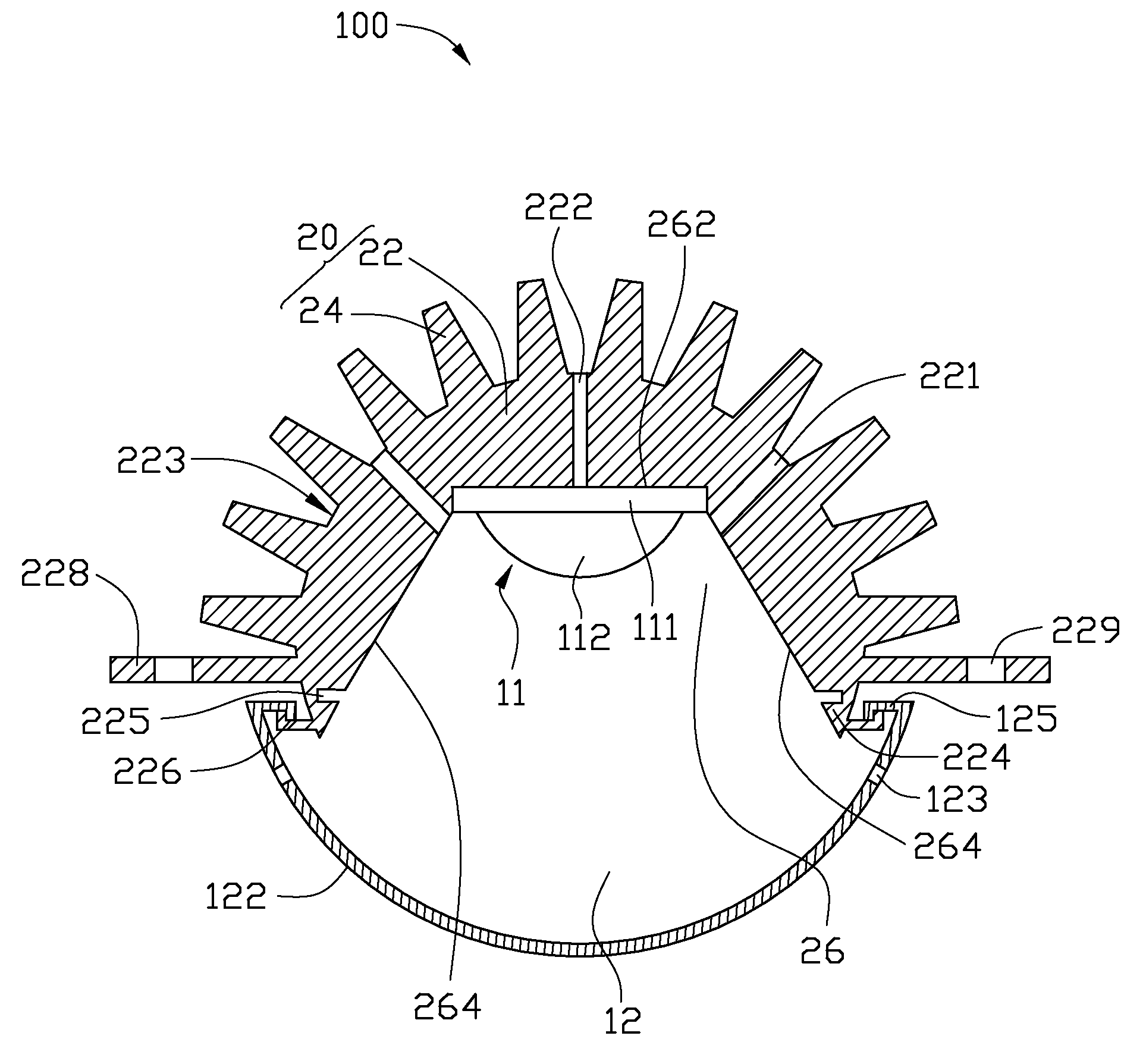 LED illumination device and lamp unit thereof