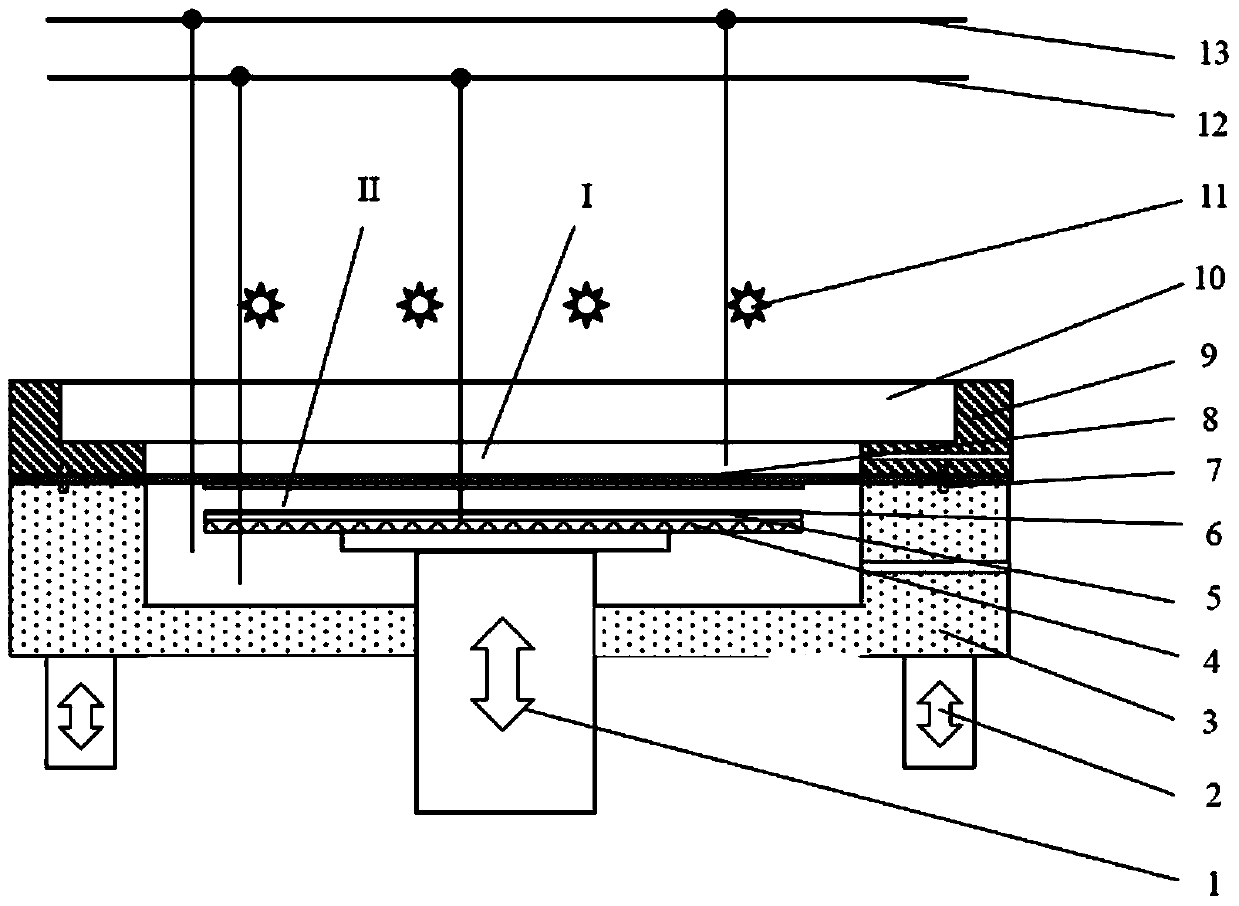 A device for nano-imprinting of a large-sized wafer and its imprinting method