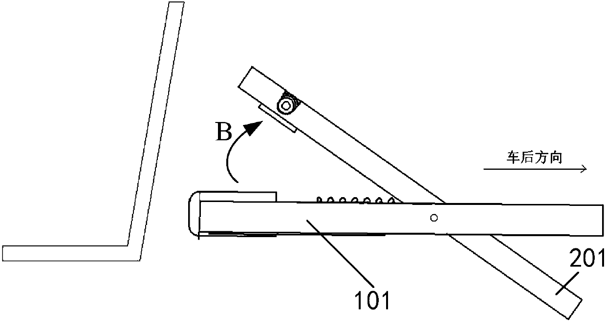 Vehicle trunk shelf device and vehicle