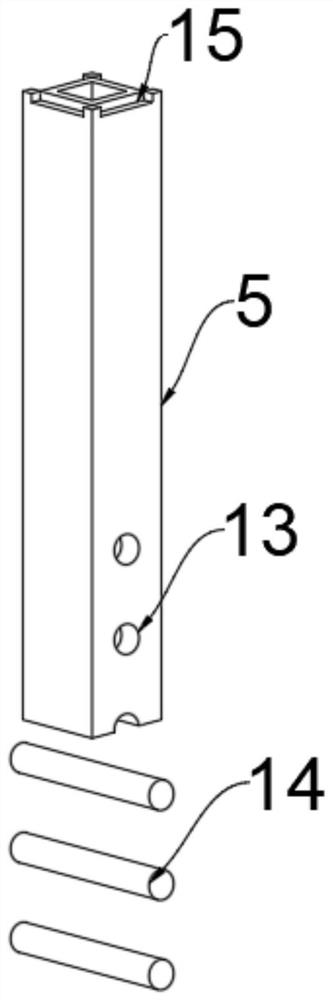 Support device for fabricated house building