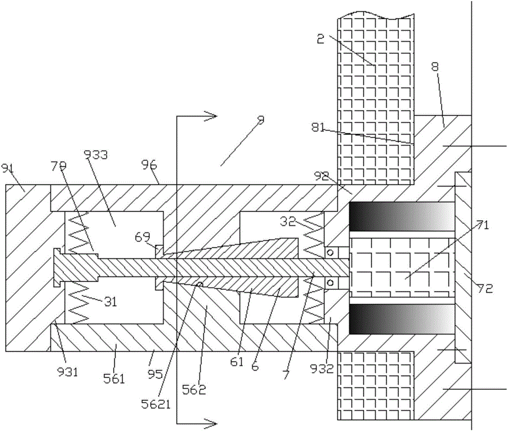 Wall-mounted piece installation locking column device