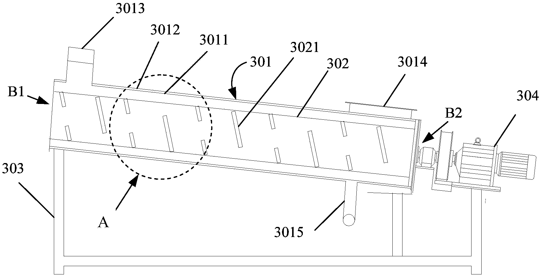 Separating agent recovery horizontal-type continuous separation system of aluminum-plastic compound package material