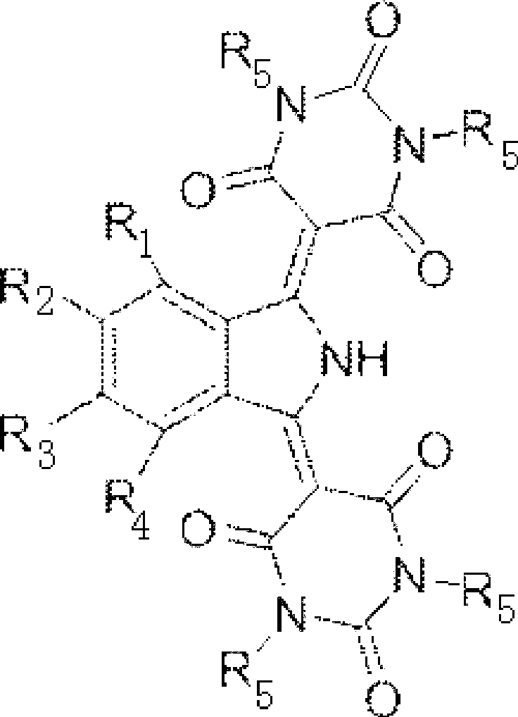 Synthetic method of isoindoline yellow pigment