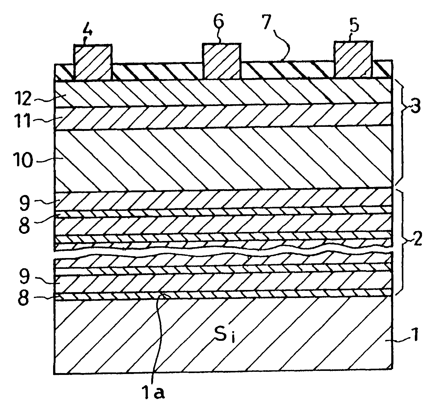 Nitride-based semiconductor device with reduced leakage current