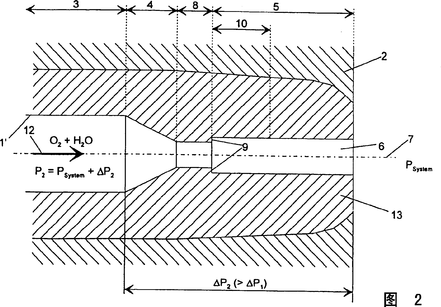 Device and method for controllable feeding gas to metallurgical vessel