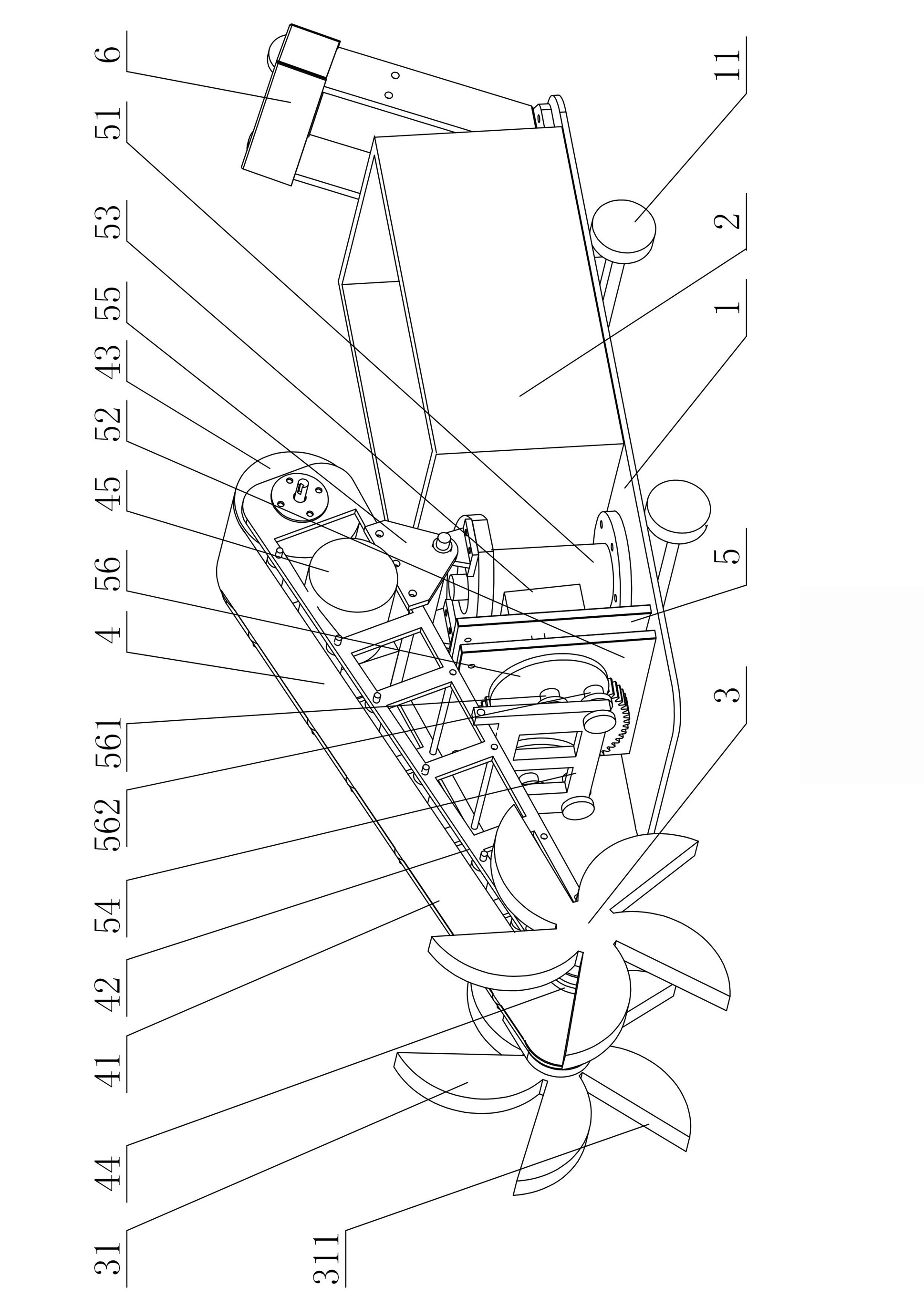 Excavator for building tunnel type passage