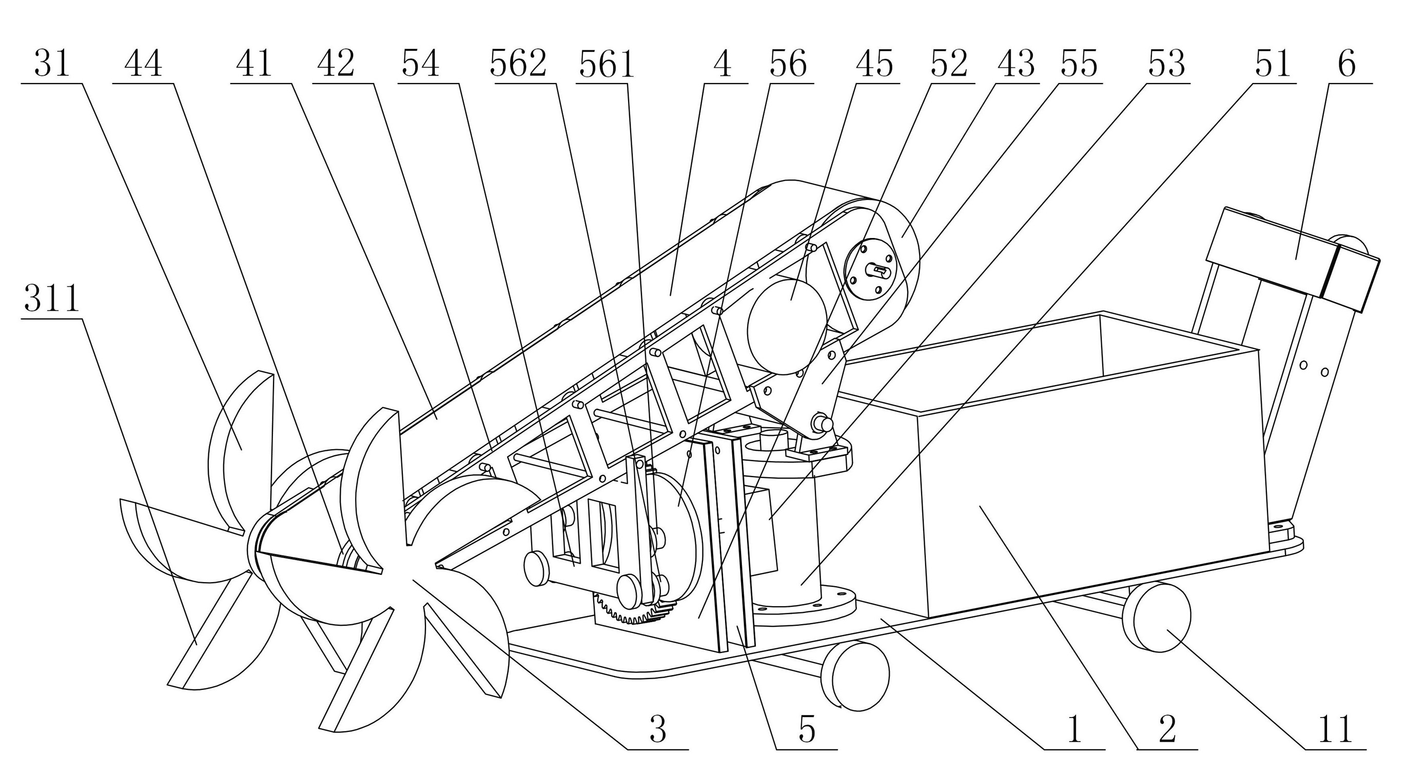 Excavator for building tunnel type passage