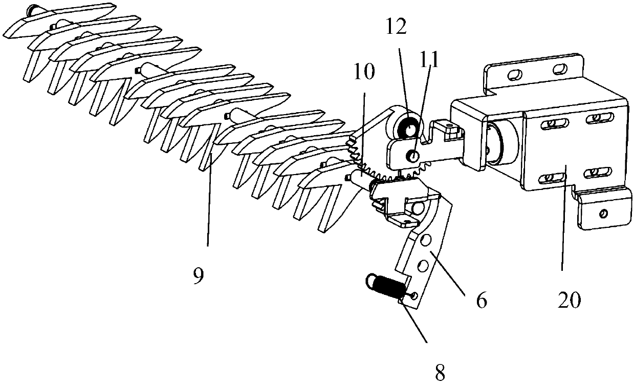 Reversing device of paper money transport channel