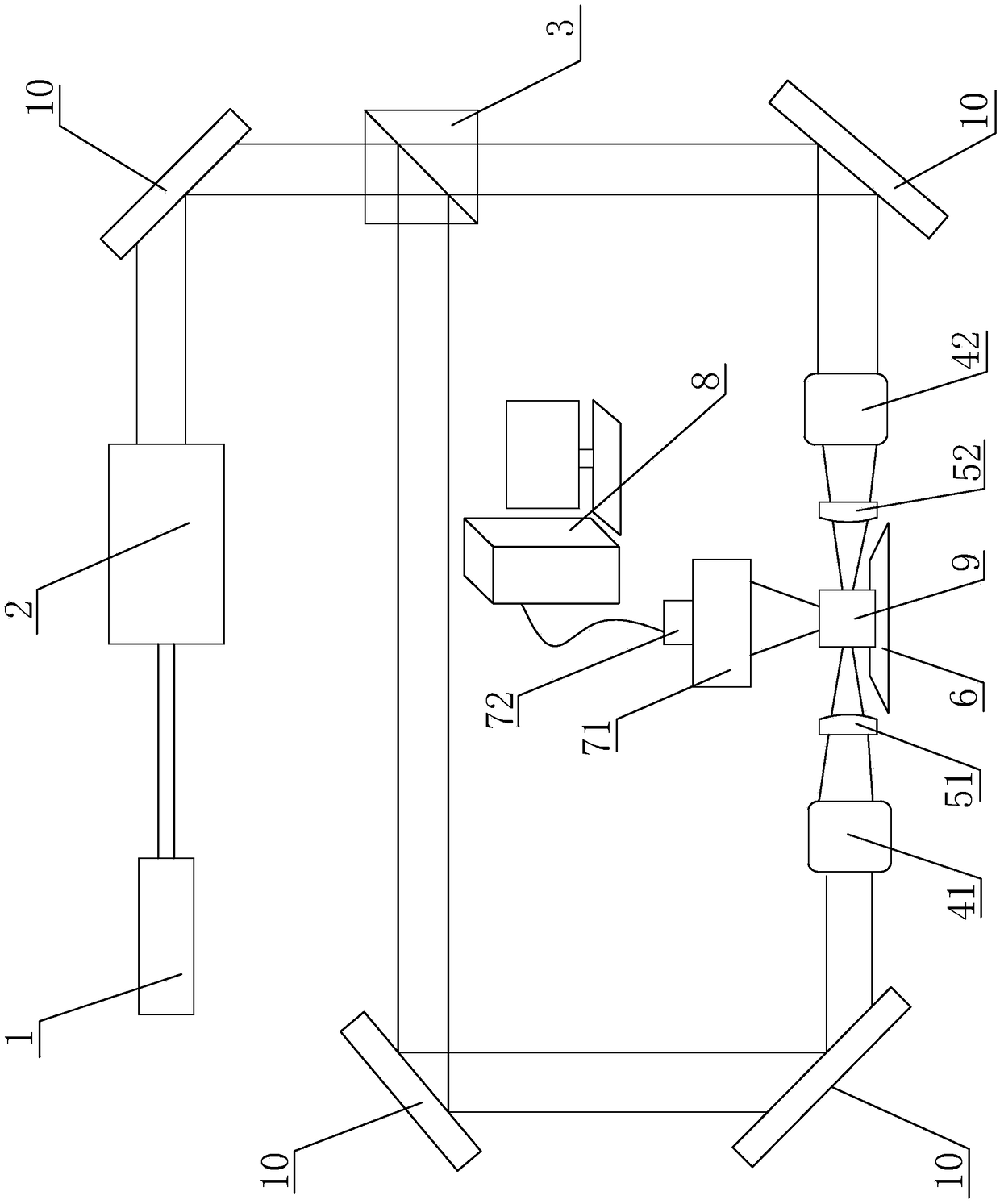 Selected-layer blood flow speckle imaging device and method based on sliced-layer light