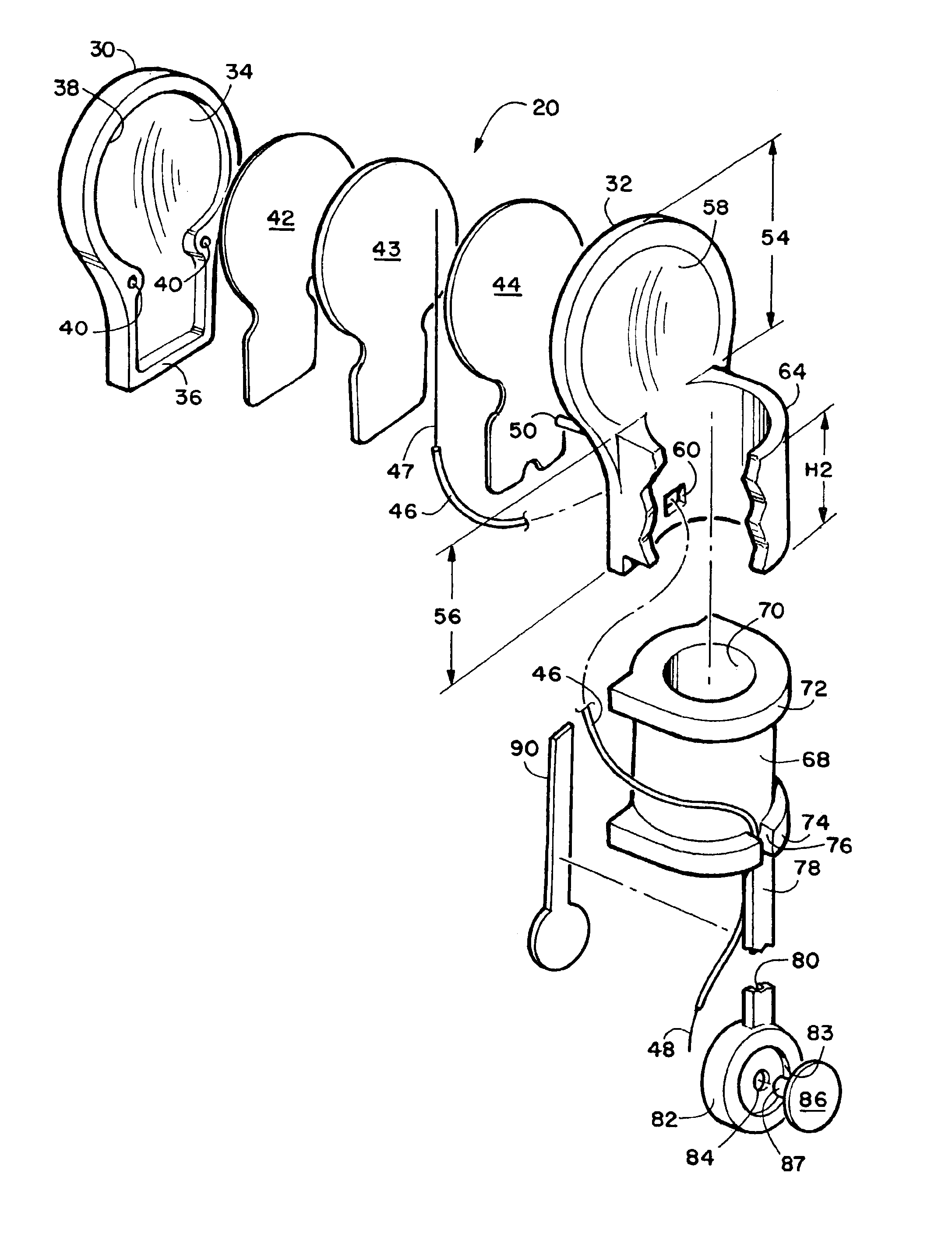 Radio frequency radiation shield unit for wireless telephones