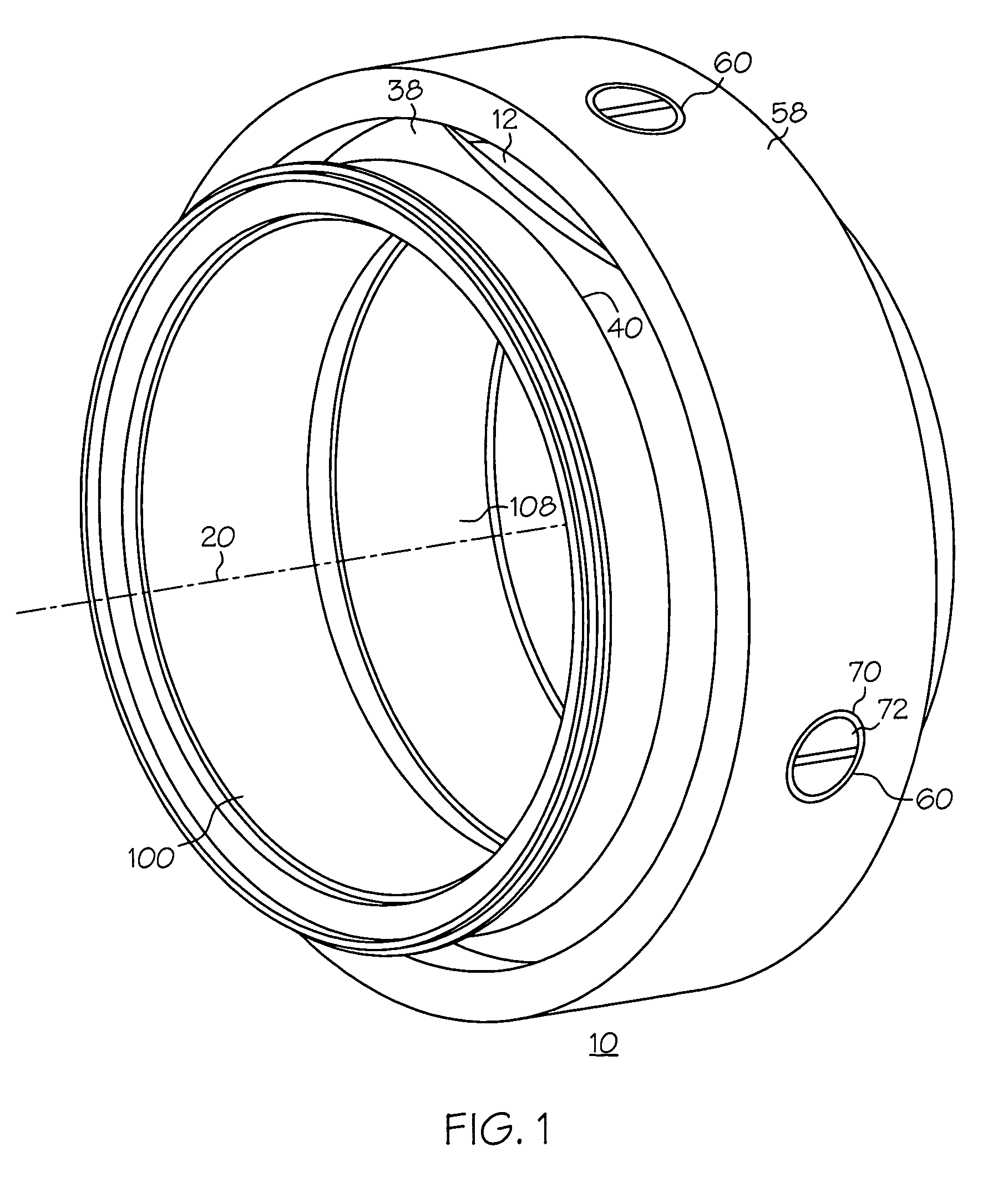 Full port externally gimballed joint