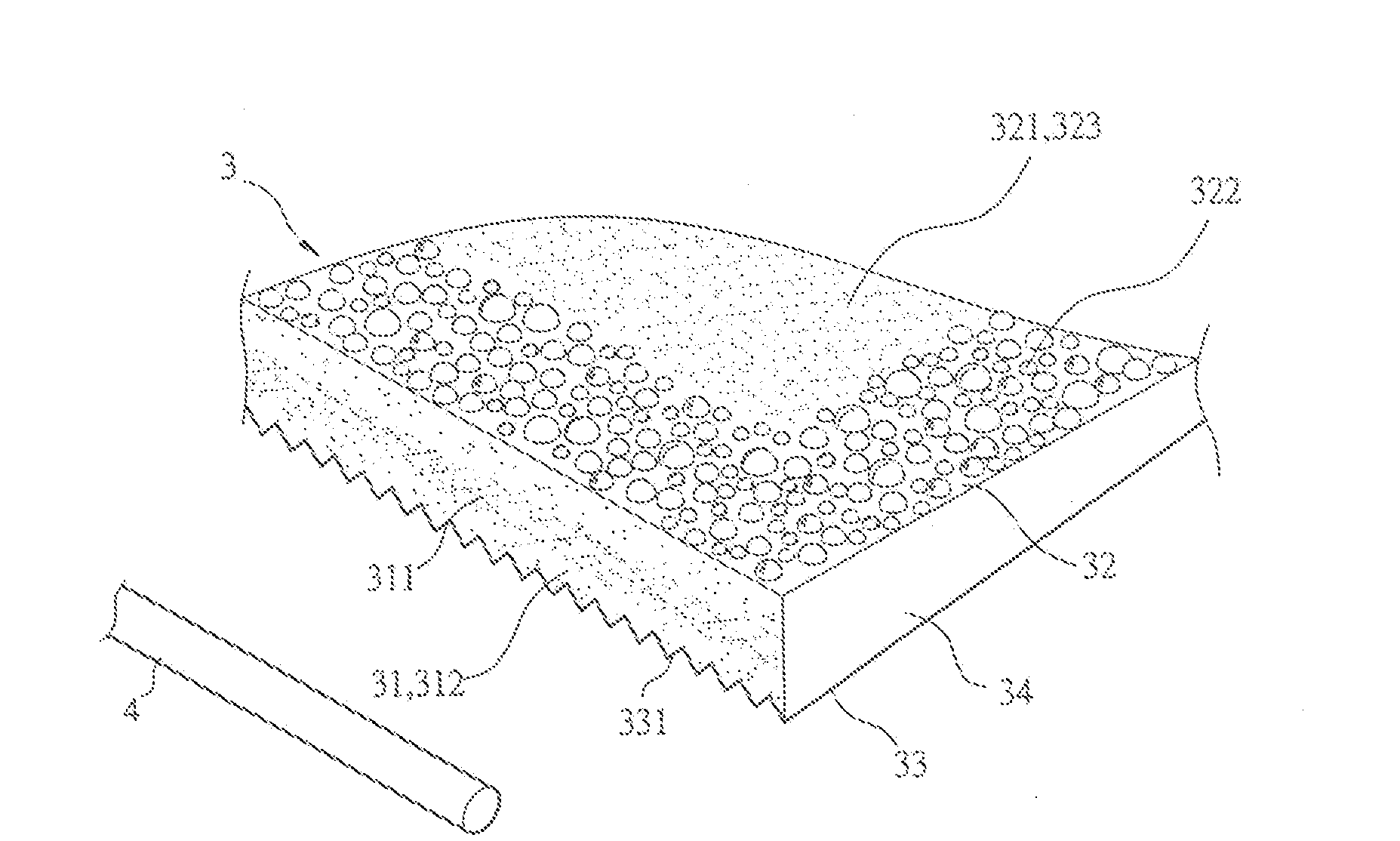 Structure of light guide board