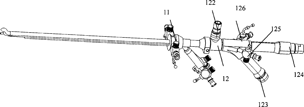 Diagnosis and treat integral confocal cystoscope system