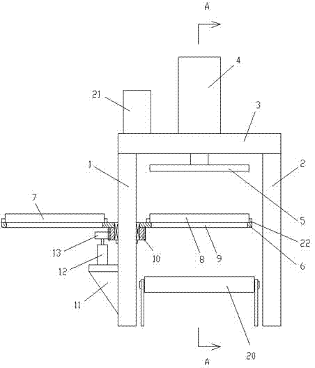 Dried tofu splitting-cutting and screening device