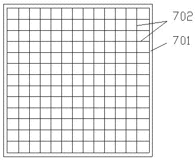 Dried tofu splitting-cutting and screening device