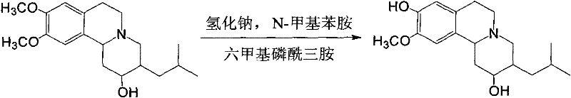 Method for synthesizing (+/-)-9-O-demethyl-alpha-dihydrotetrabenazine