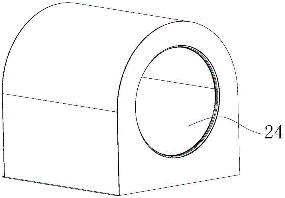 Hearth body for solar heat collector