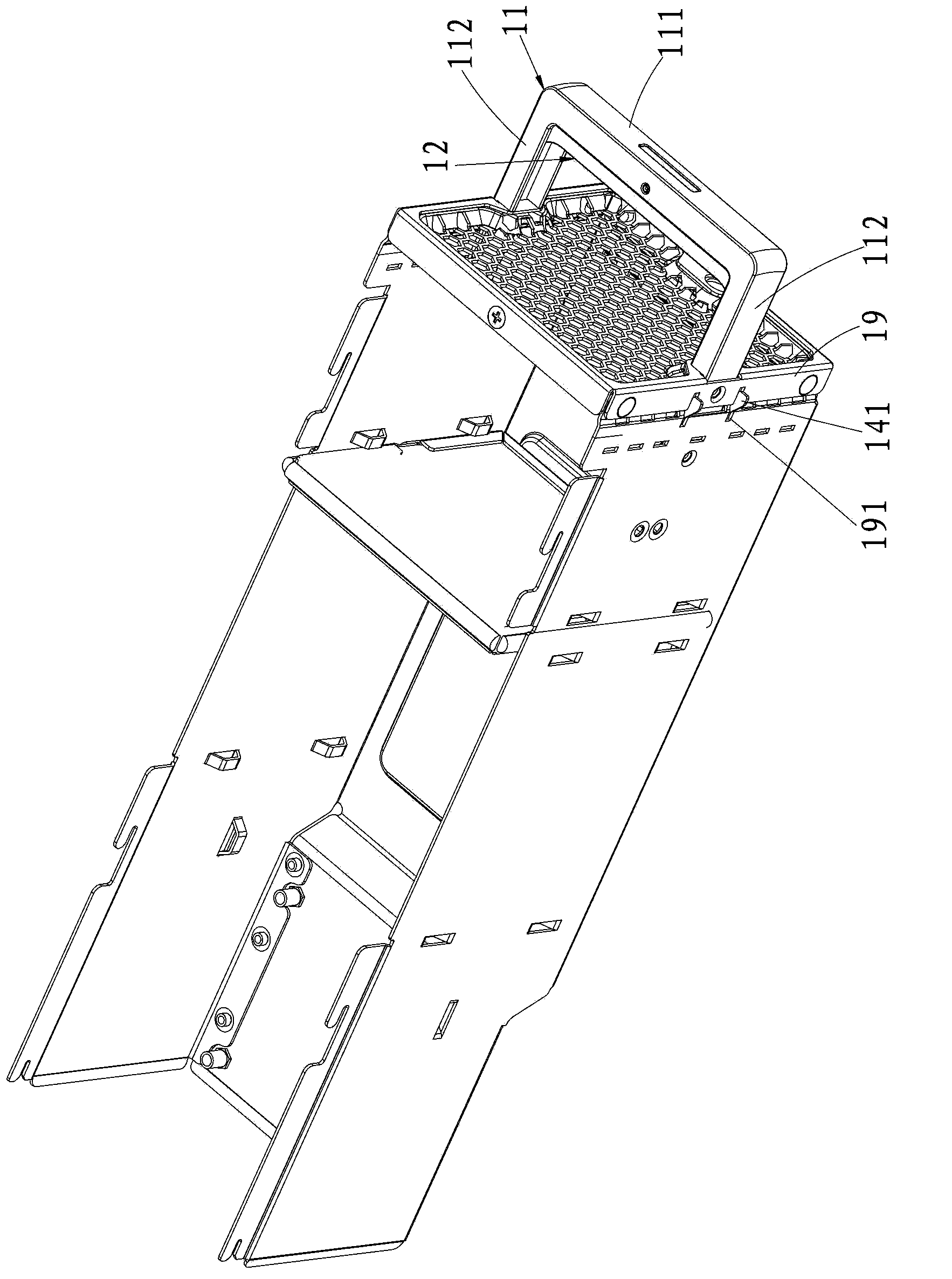 Handle locking structure and electronic equipment possessing the handle locking structure