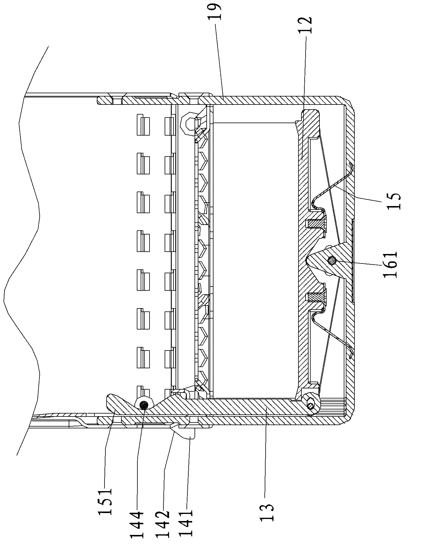 Handle locking structure and electronic equipment possessing the handle locking structure