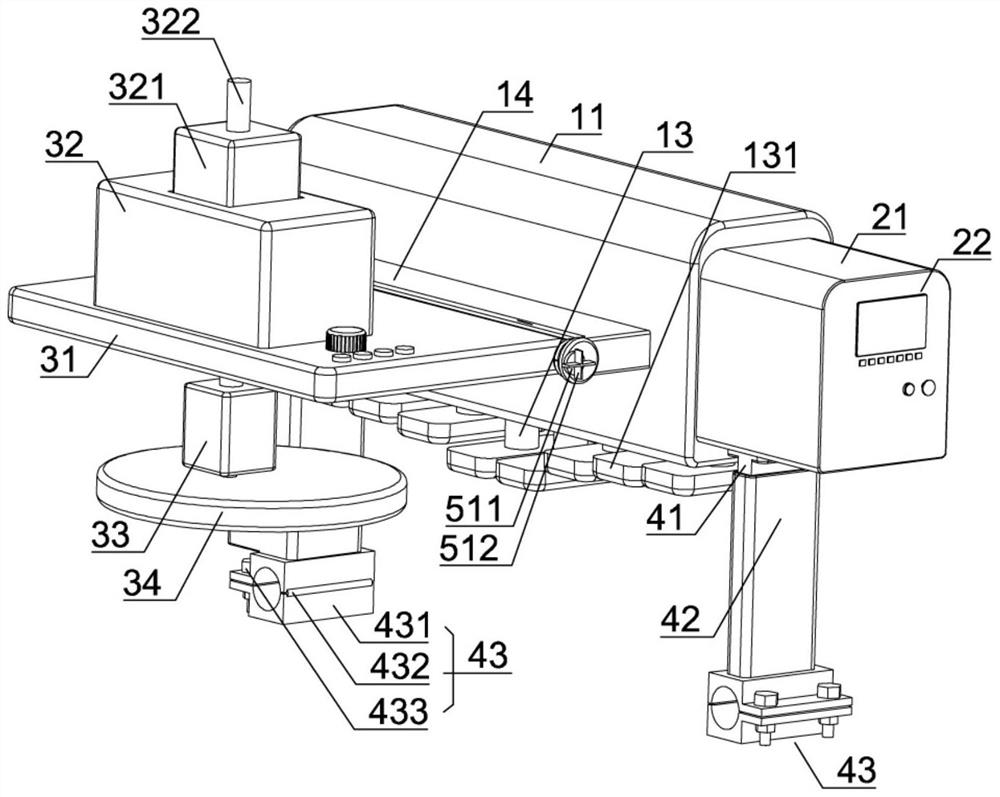 Abdomen massage device for assisting digestion in traditional Chinese medicine gastroenterology department