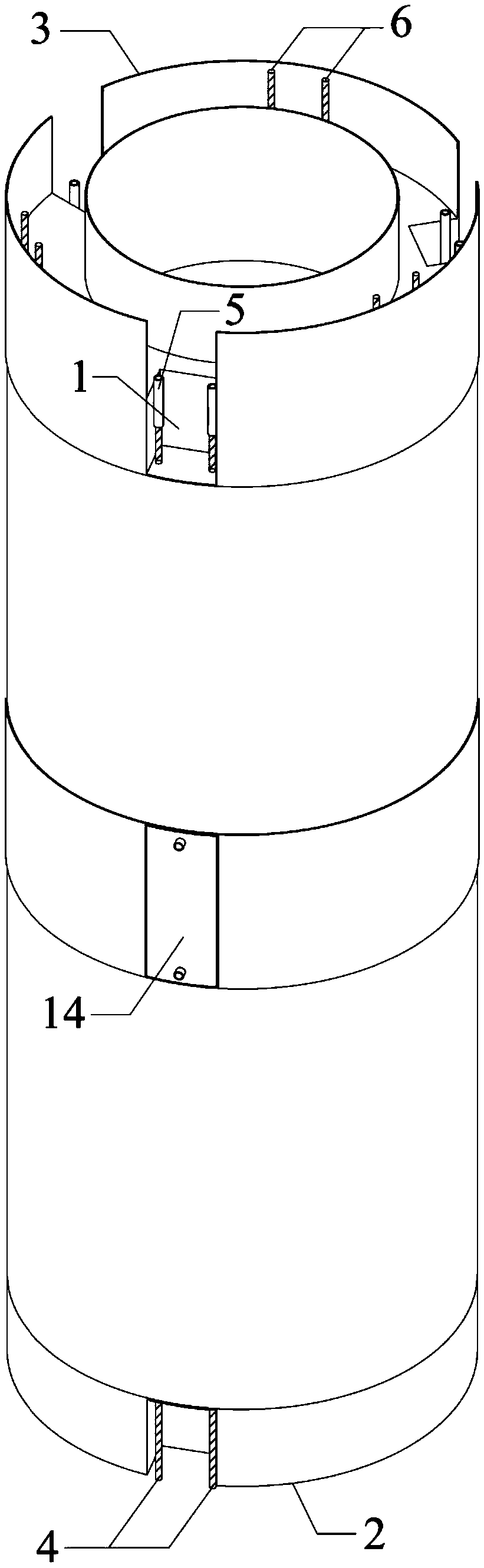 Rapidly levelable prefabricated assembled bridge pier structure and its construction method