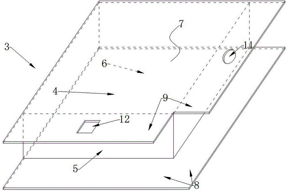 Hidden frame dense rib cavity floor