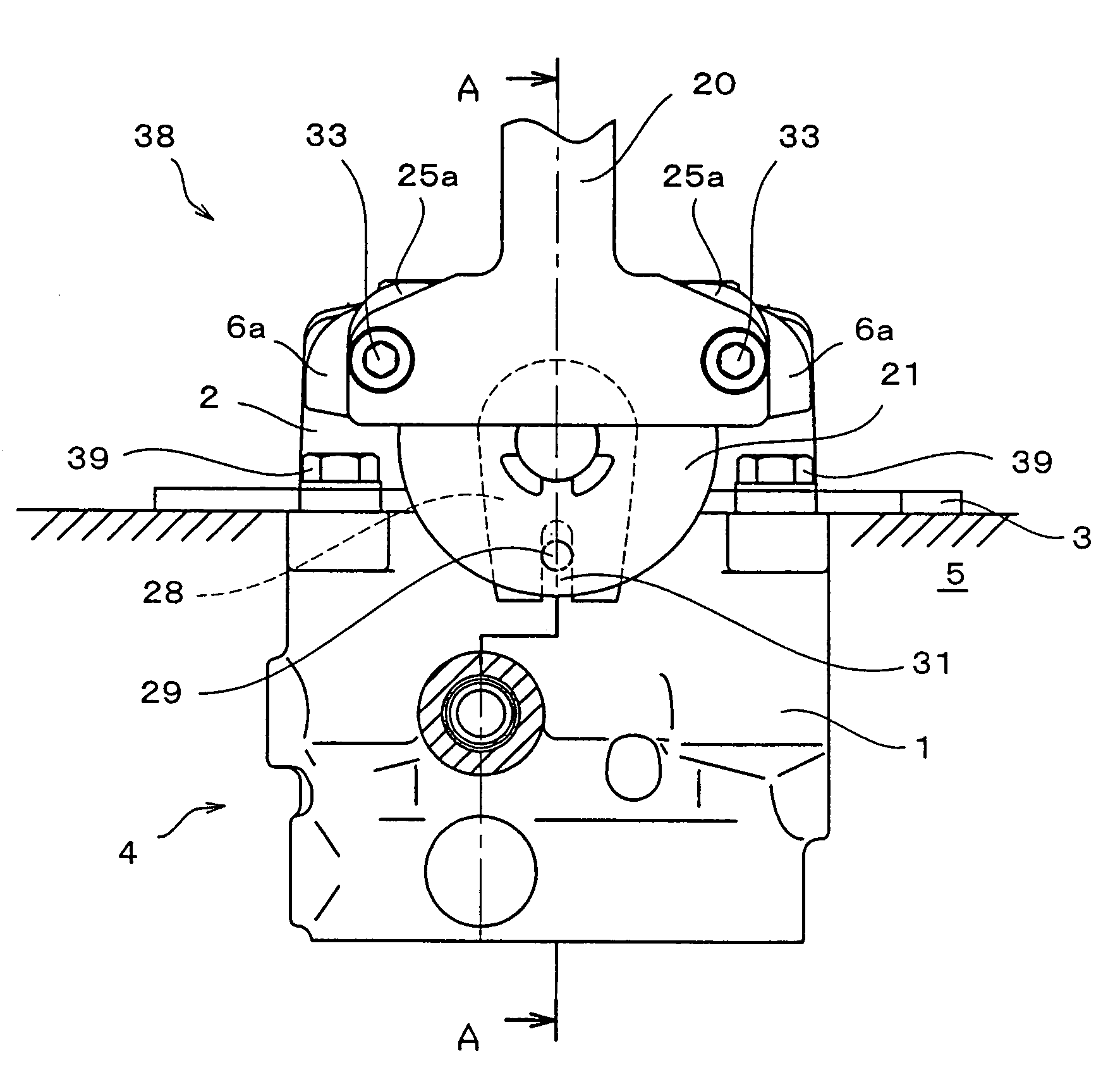 Operating lever device