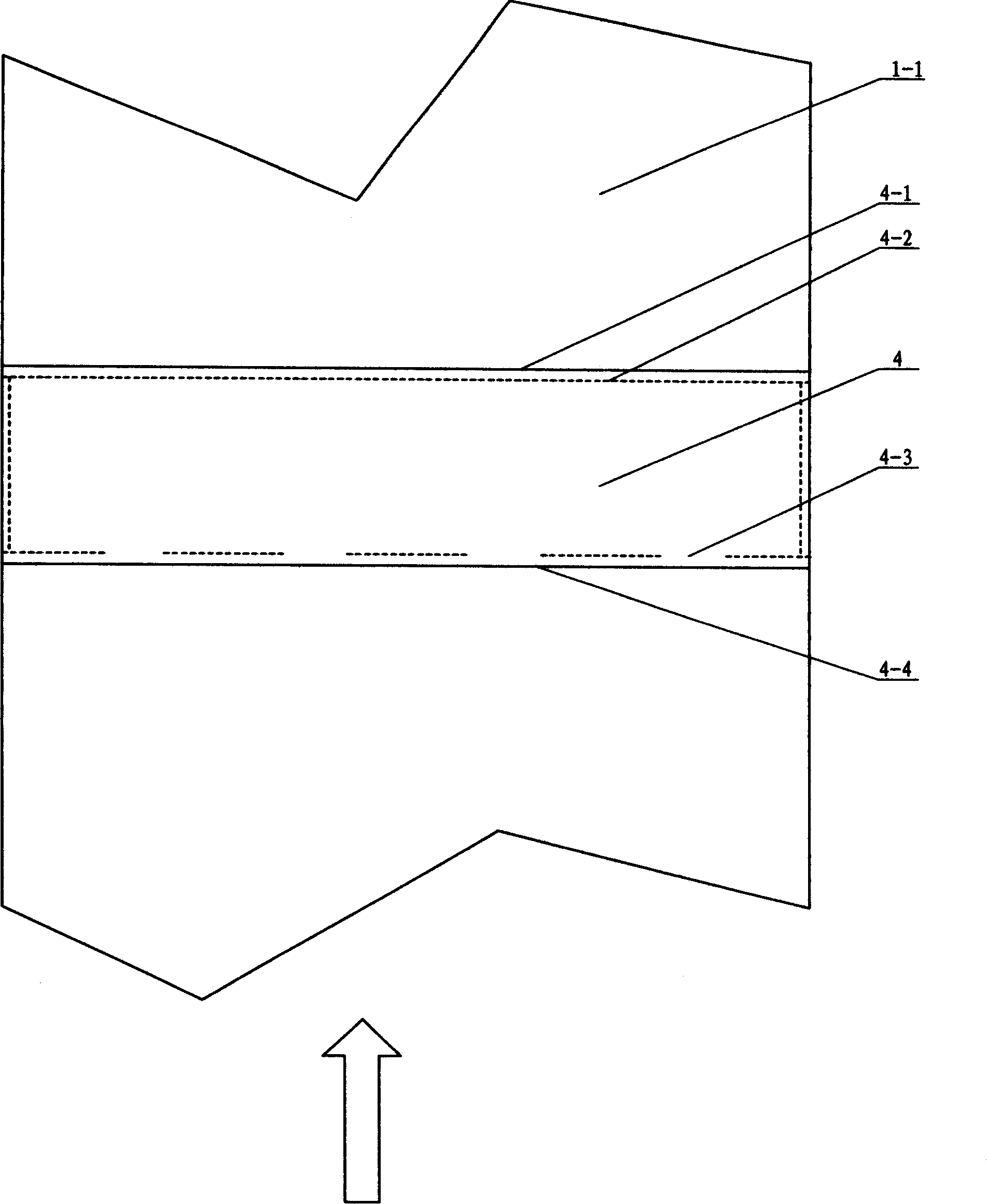 Subway tunnel air-bag type soft blowing pipe