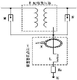 Overvoltage suppression protector suitable for 10kV distribution transformer