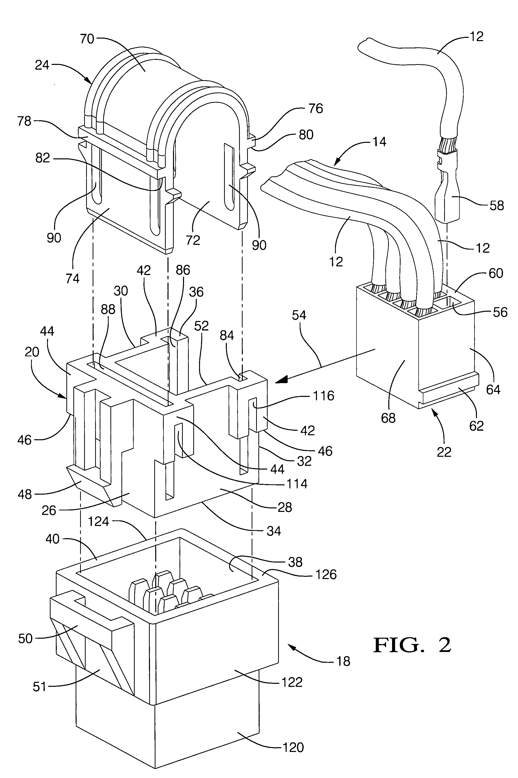 Electrical connector with integrated terminal position assurance and wire cover