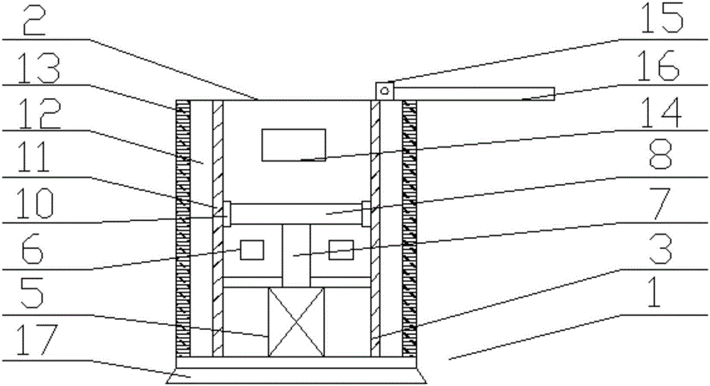 Pen container capable of being lifted automatically